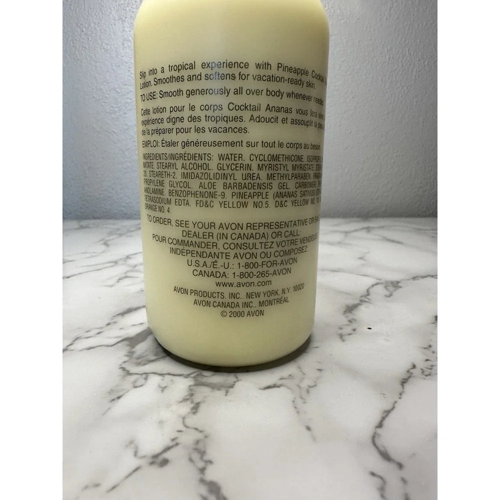 3 Vintage Avon Naturals Waterflowers Pineapple‎ Magnolia Spring Body Lotion New